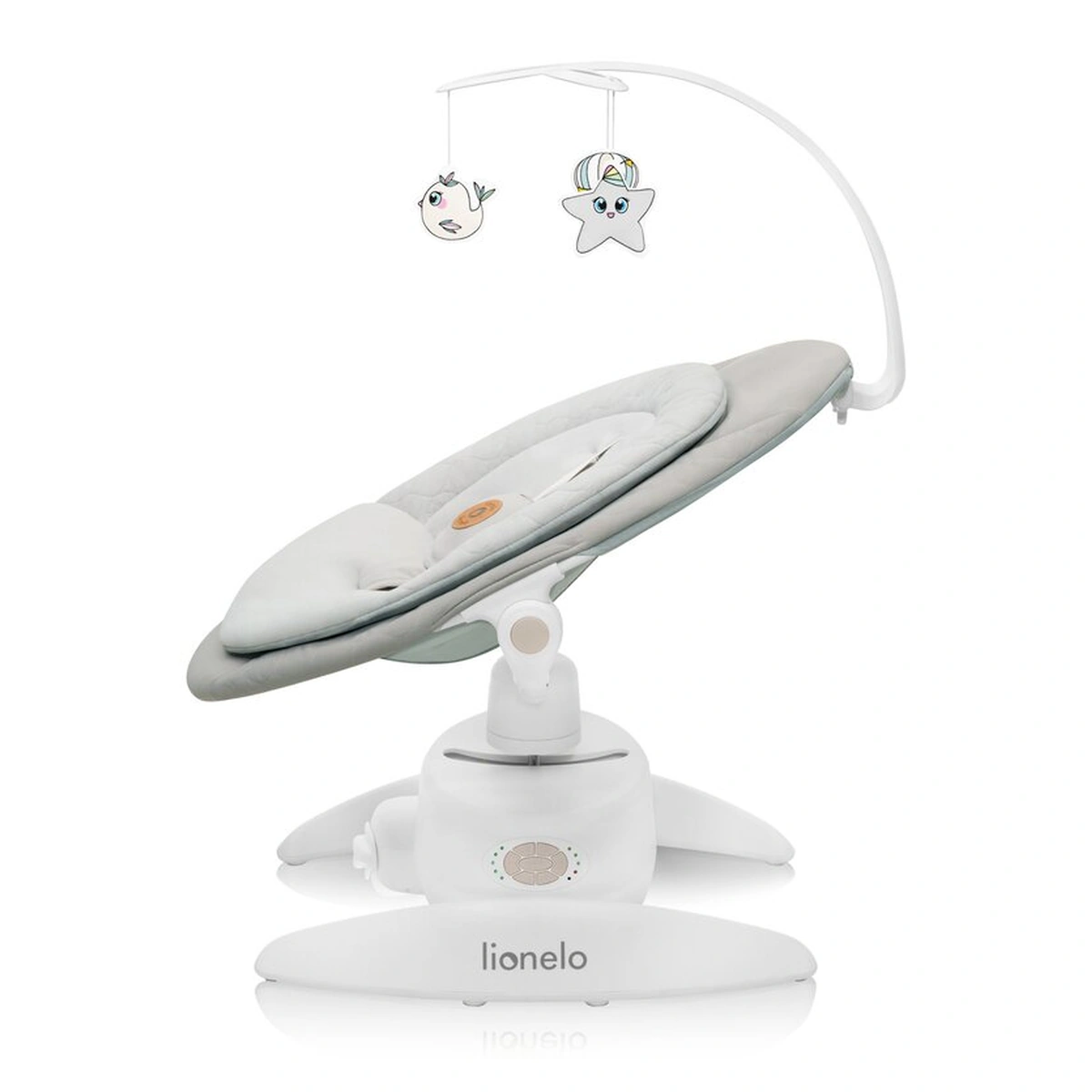 Balansoar, Lionelo, Mell, 2 in 1, Rotire 360 grade, Electric - Bej [3]