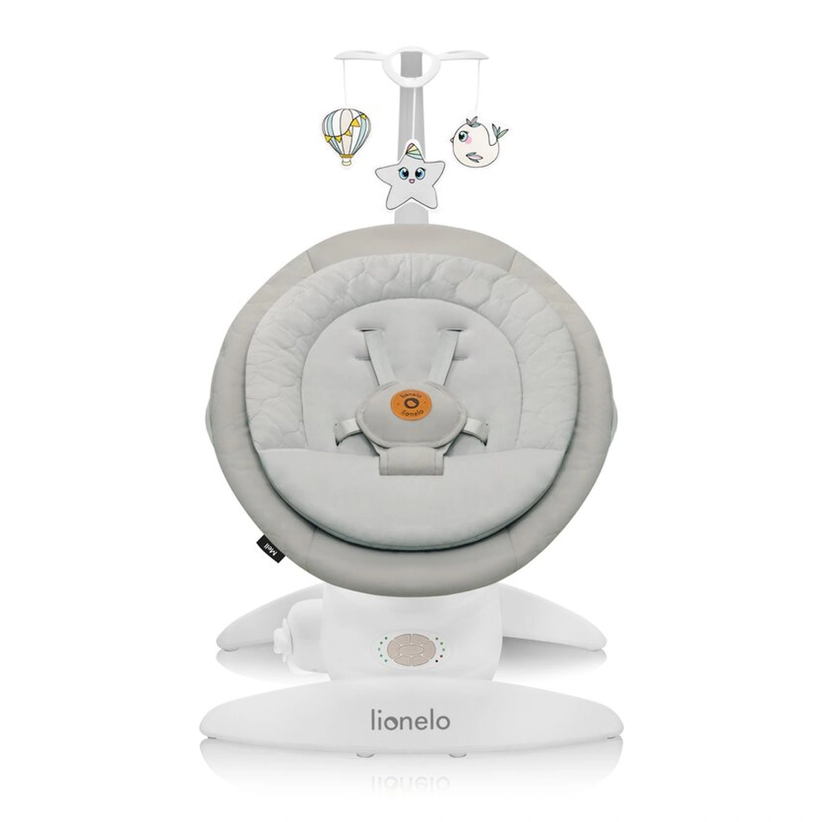 Balansoar, Lionelo, Mell, 2 in 1, Rotire 360 grade, Electric - Bej [10]