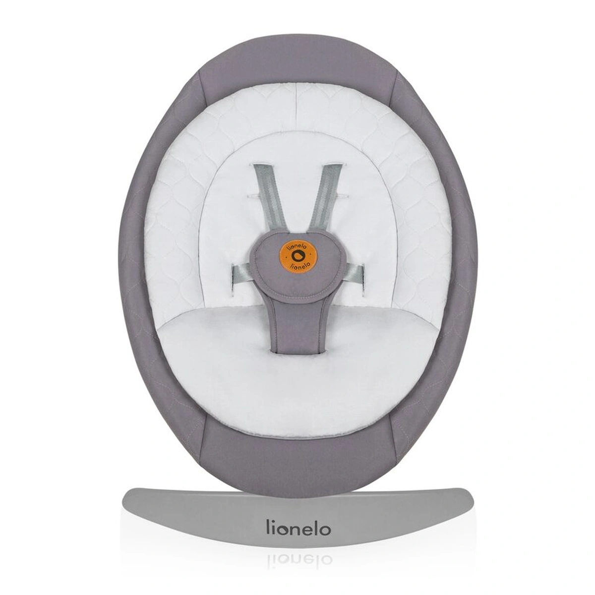 Balansoar, Lionelo, Mell, 2 in 1, Rotire 360 grade, Electric, Cu 3 moduri de leganare, Cu 5 trepte de viteza, Cu 3 pozitii de inclinare, Cu timer, 12 melodii si 2 sunete ale naturii, Pana la 9 kg, Gri [14]