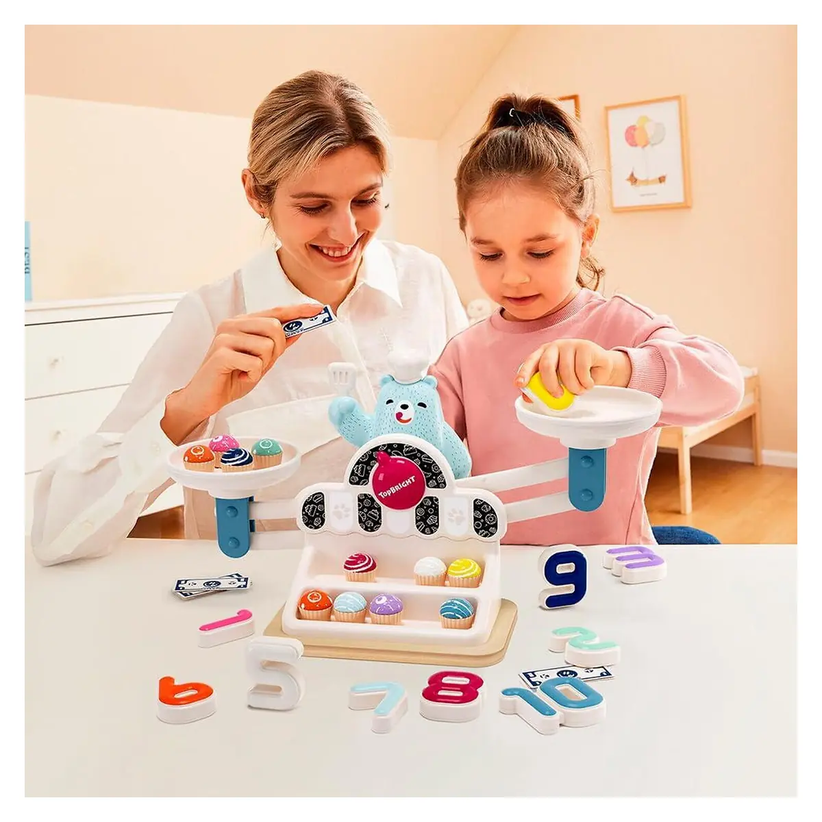 Balanta Yummy a ursuletului Topbright joc educativ matematic [4]