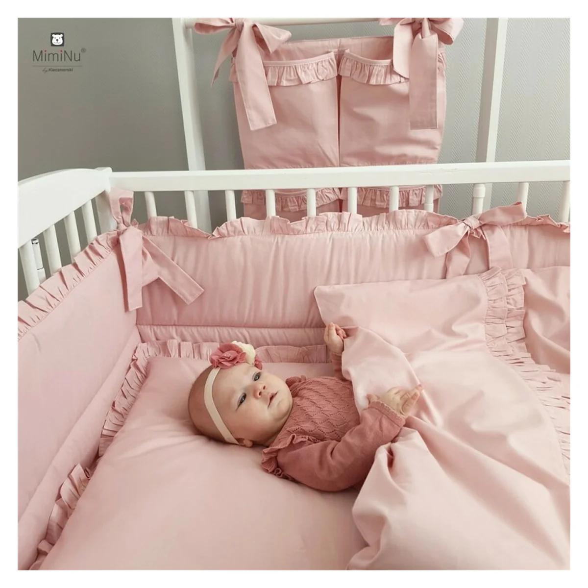 Baldachin pentru patut, MimiNu, 210x145 cm, Colectia Royal, Powder Pink [6]