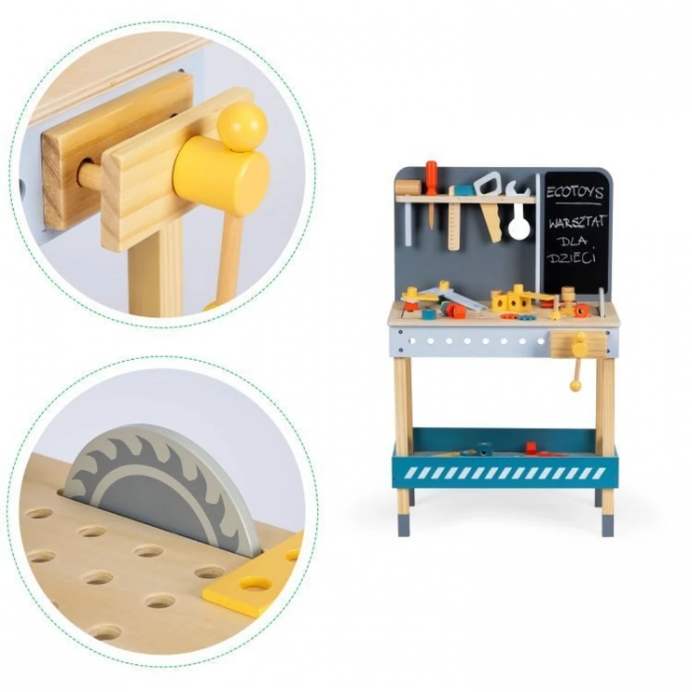 Banc de lucru din lemn Ecotoys [7]