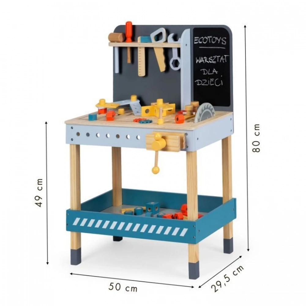 Banc de lucru din lemn Ecotoys [8]