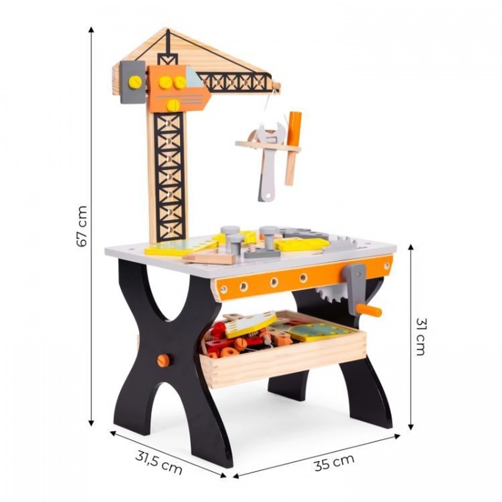 Banc de lucru din lemn pentru copii Ecotoys [3]