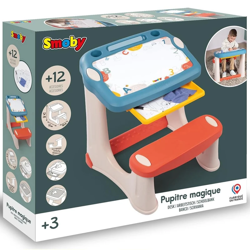 Banca scolara Smoby Magical Desk cu accesorii [7]