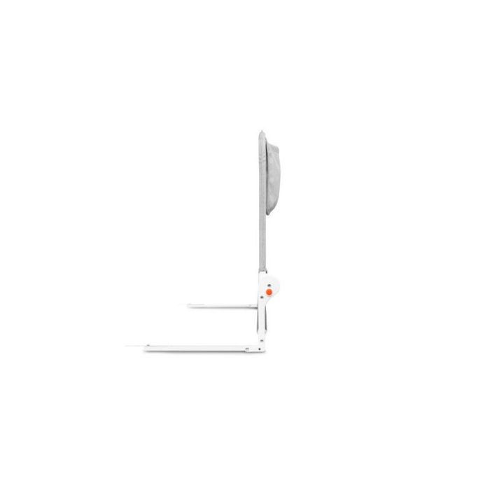 Lionelo - Bariera protectie pat Hanna , Cu buzunar accesorii, 150x66 cm, Conform cu standardul european de securitate BS7072, Gri [4]