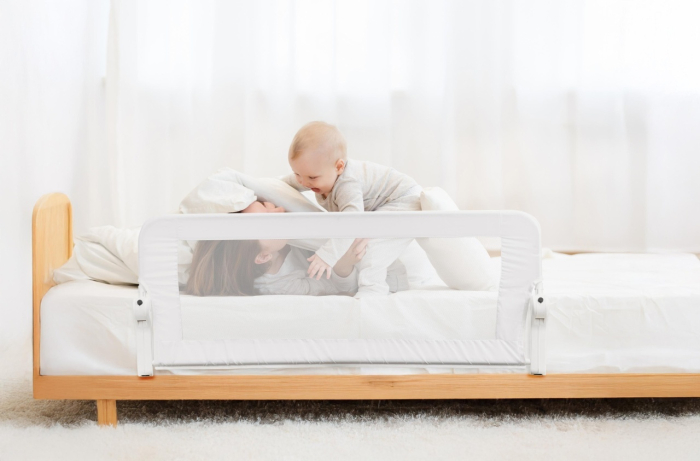 Bariera de protectie, BabyJem, 120 x 48,5 cm, alb [2]