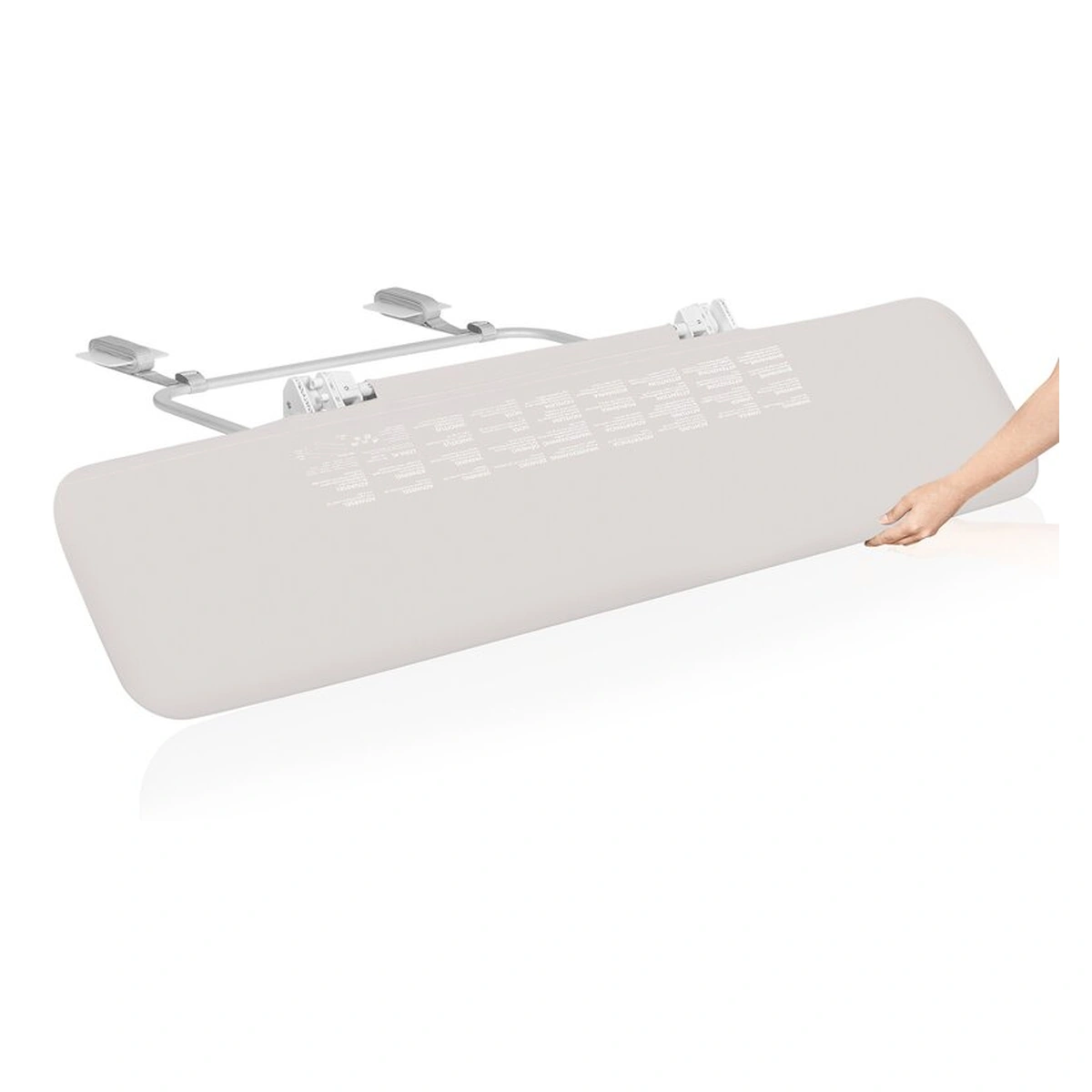 Bariera de protectie pentru pat, Lionelo, Lora XL, Pliabila, 150x46 cm, Bej [10]