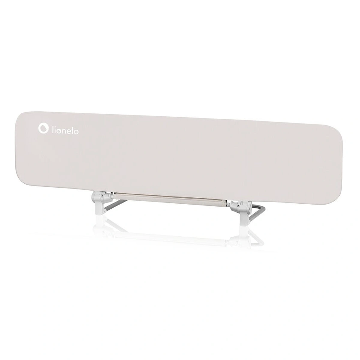 Bariera de protectie pentru pat, Lionelo, Lora XL, Pliabila, 150x46 cm, Bej [3]