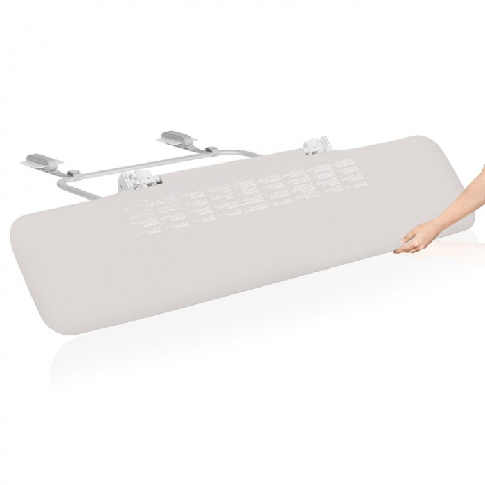 Bariera de protectie pentru pat, Lionelo, Lora XL, Pliabila, 150x46 cm, Bej [9]