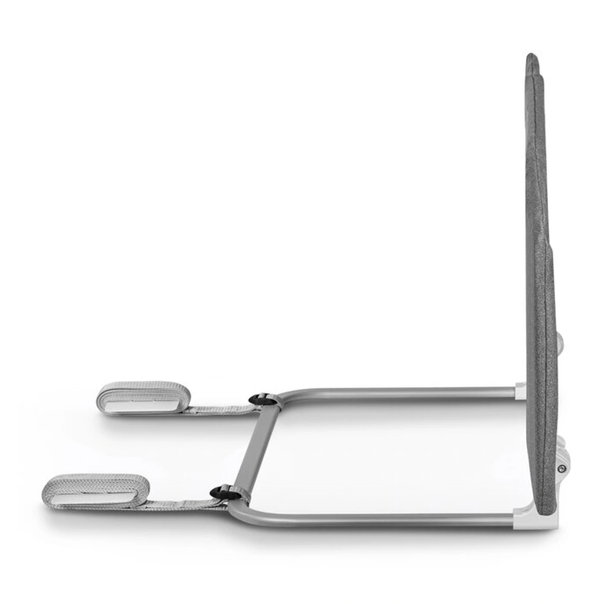 Bariera de protectie pentru pat, Lionelo, Lora XL, Pliabila, Sistem de blocare StandSafe, Geanta de transport inclusa, 150x46 cm, Gri [5]