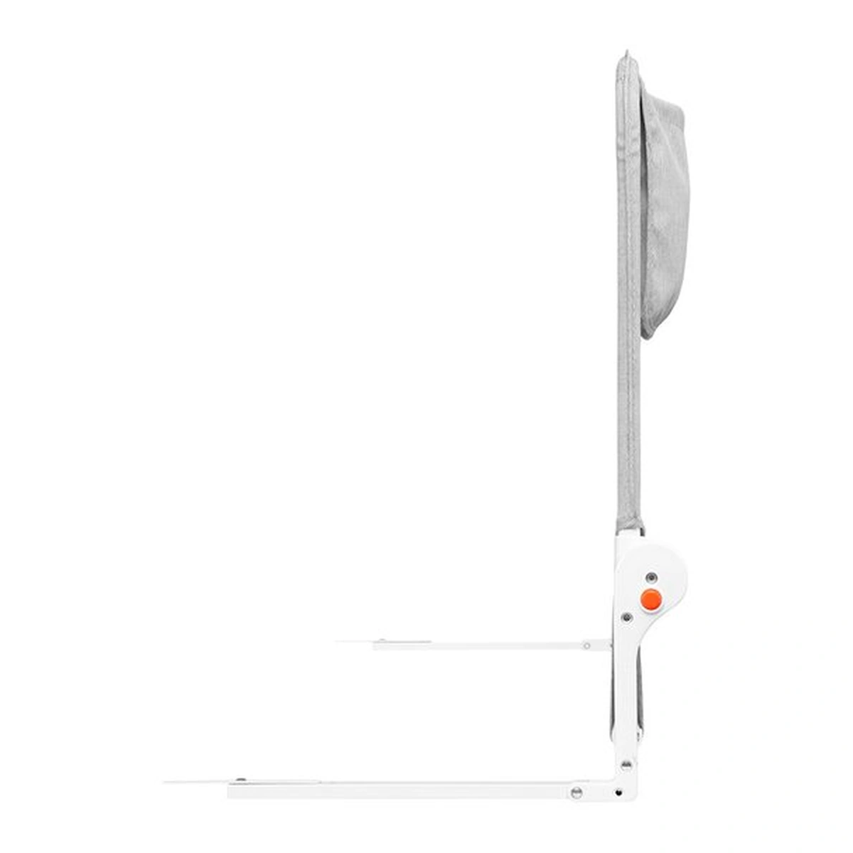 Lionelo - Bariera protectie pat Hanna , Cu buzunar accesorii, 150x66 cm, Conform cu standardul european de securitate BS7072, Gri [9]