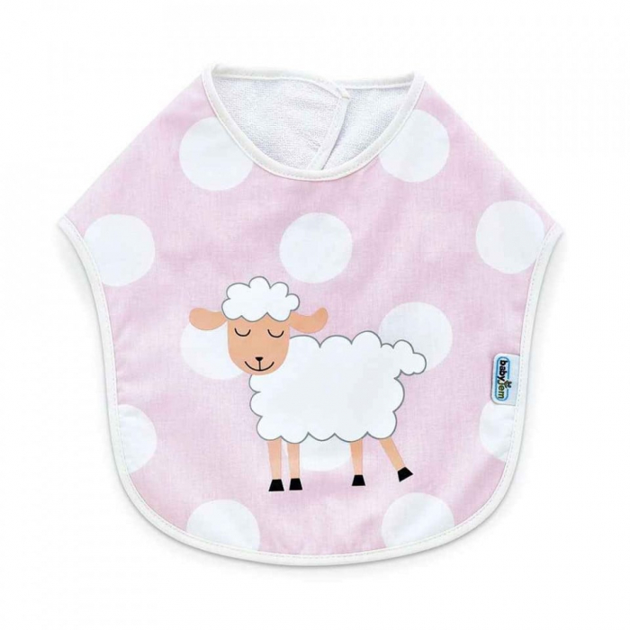 Baveta din bumbac Roz BabyJem Dots [1]