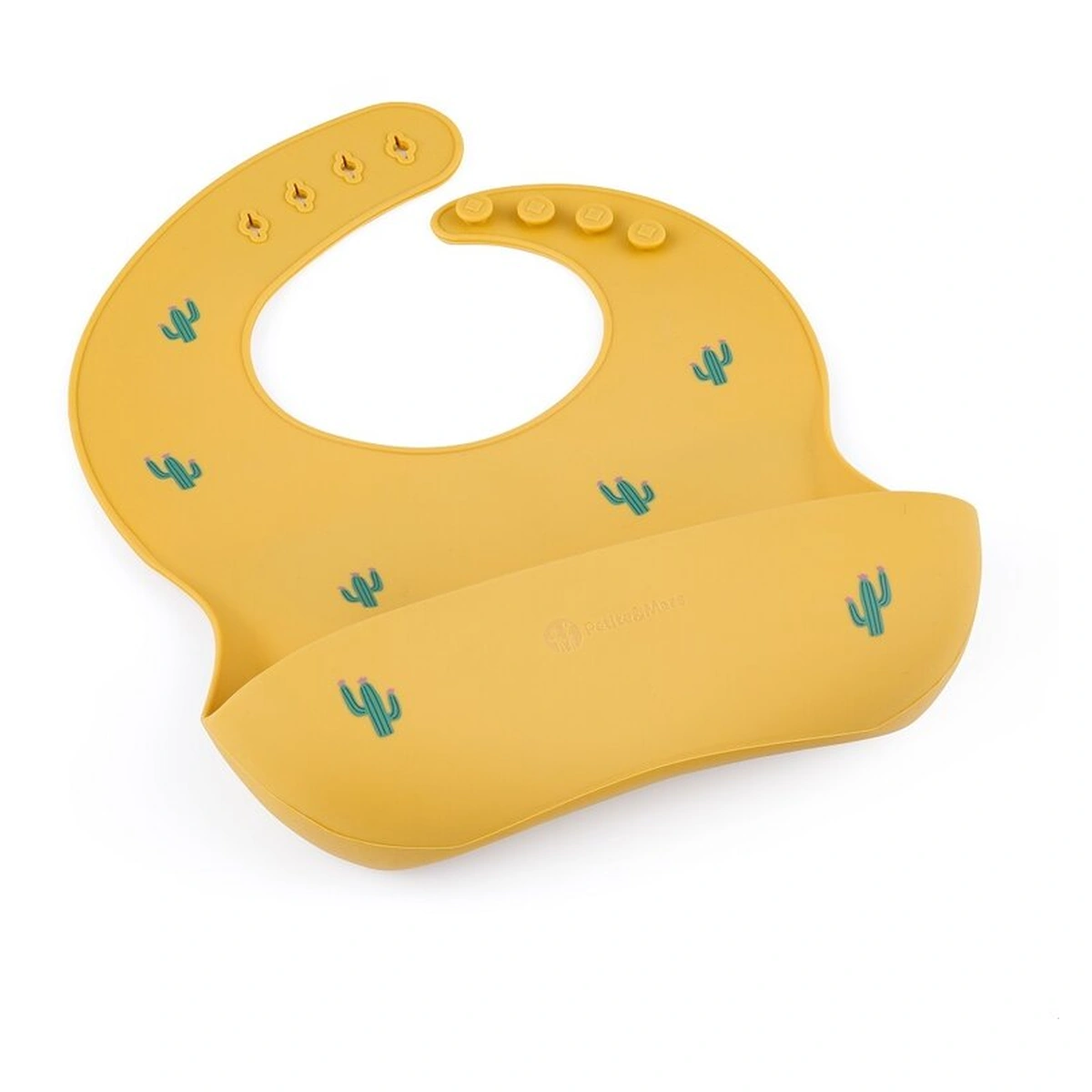 Baveta moale Take&Match, Reglabil, Cu buzunar colector, Silicon, Fara BPA, 6 luni+ Galben* [2]
