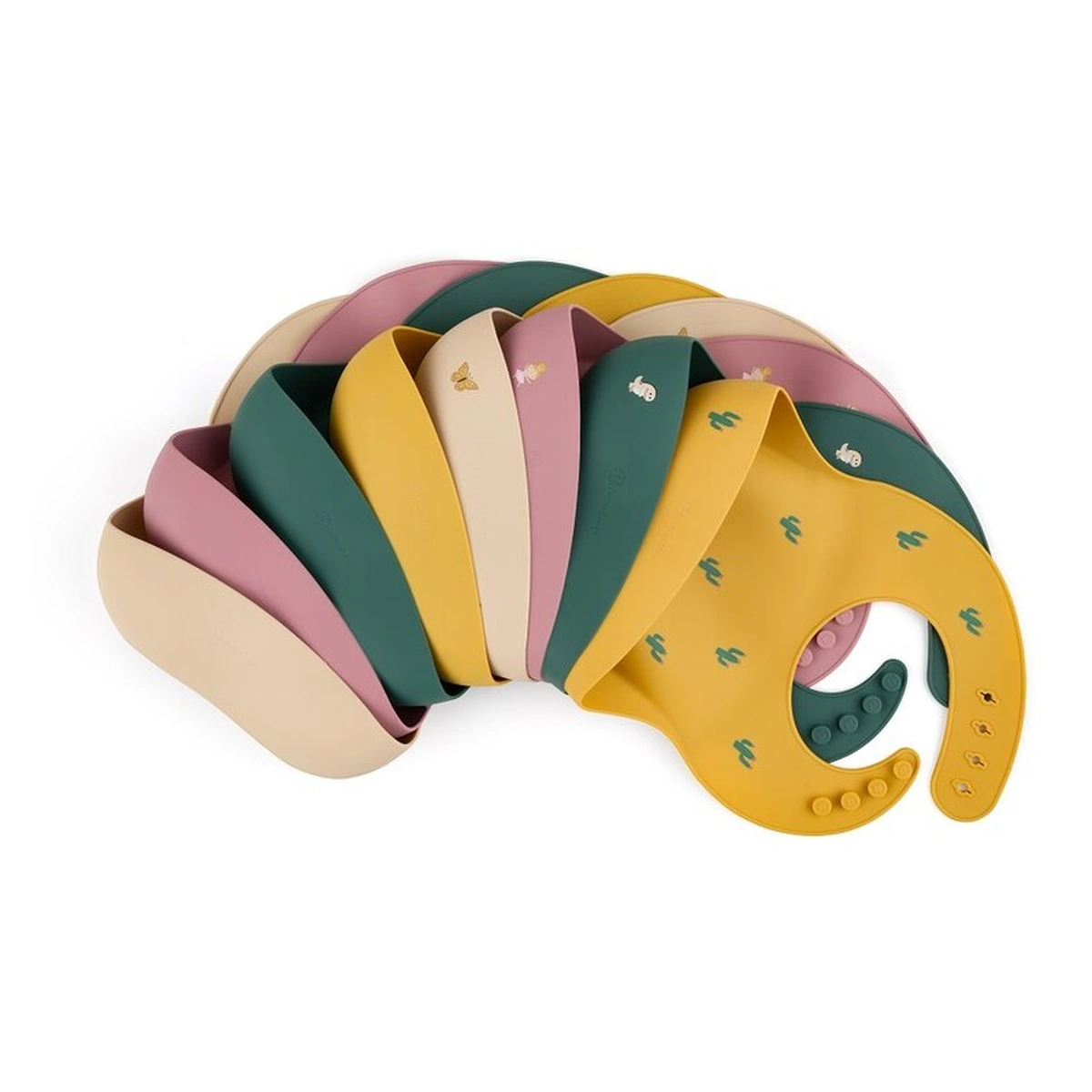 Baveta moale Take&Match, Reglabil, Cu buzunar colector, Silicon, Fara BPA, 6 luni+ Verde* [4]