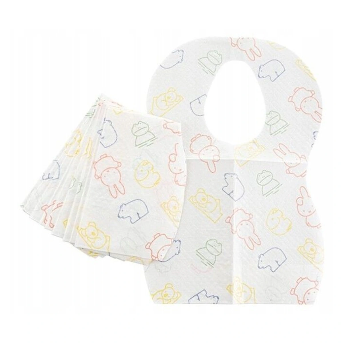 Bavete de unica folosinta, Bocioland, Cu buzunar, Set de 10 bucati, Multicolor [6]