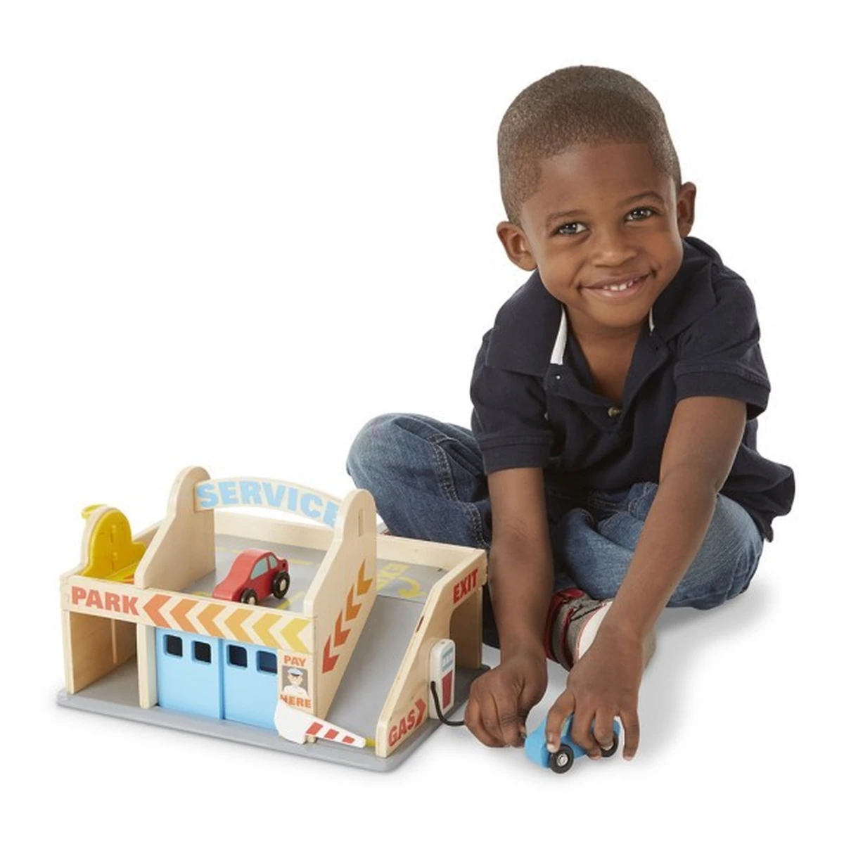 Benzinarie cu garaj Melissa and Doug [3]