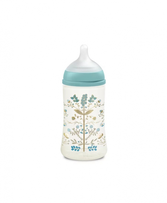 Biberon 270 ml tetină fiziologică SX Pro cu debit mediu Albastru Gold Premium [2]