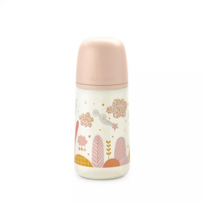 Biberon 270 ml tetină fiziologică SX Pro debit mediu piersică Dreams [1]
