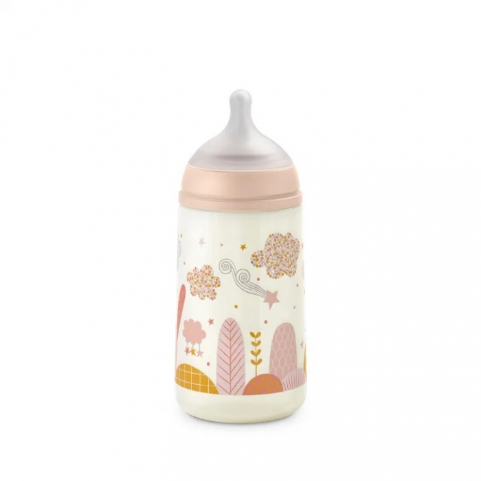 Biberon 270 ml tetină fiziologică SX Pro debit mediu piersică Dreams [2]