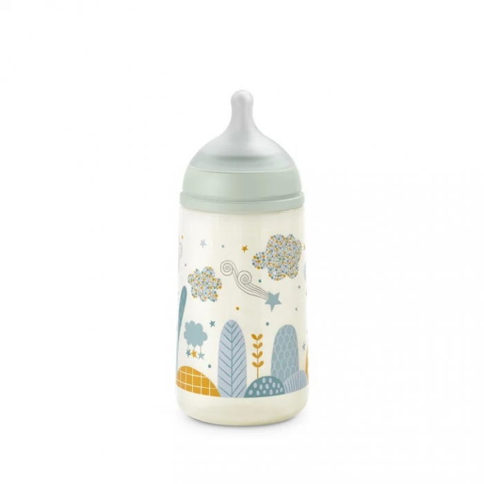Biberon 270 ml tetină fiziologică SX Pro debit mediu verde Dreams [2]