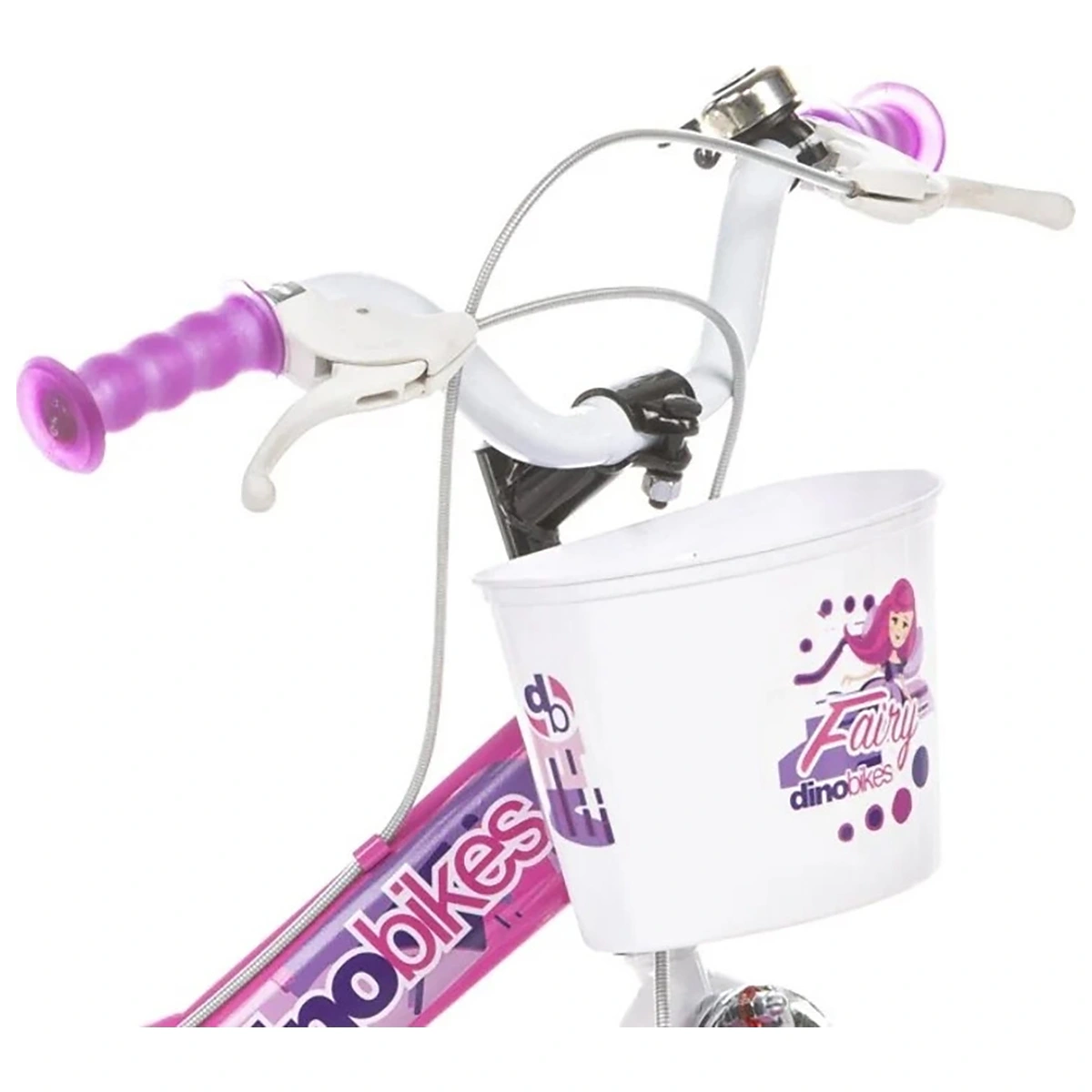 Bicicleta copii 12", 3-5 ani, Dino Bikes roz [4]