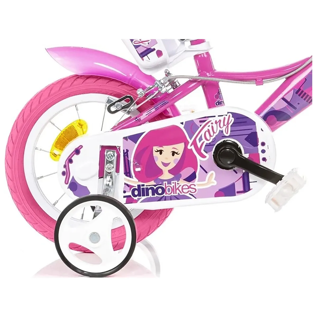 Bicicleta copii 12", 3-5 ani, Dino Bikes roz [6]
