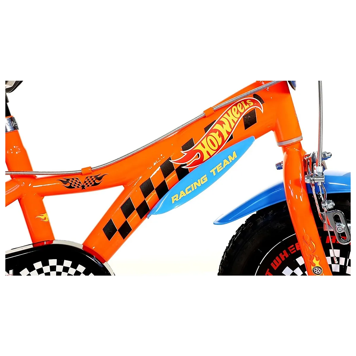 Bicicleta copii 14", 4-7 ani, Dino Bikes Hot Wheels [4]