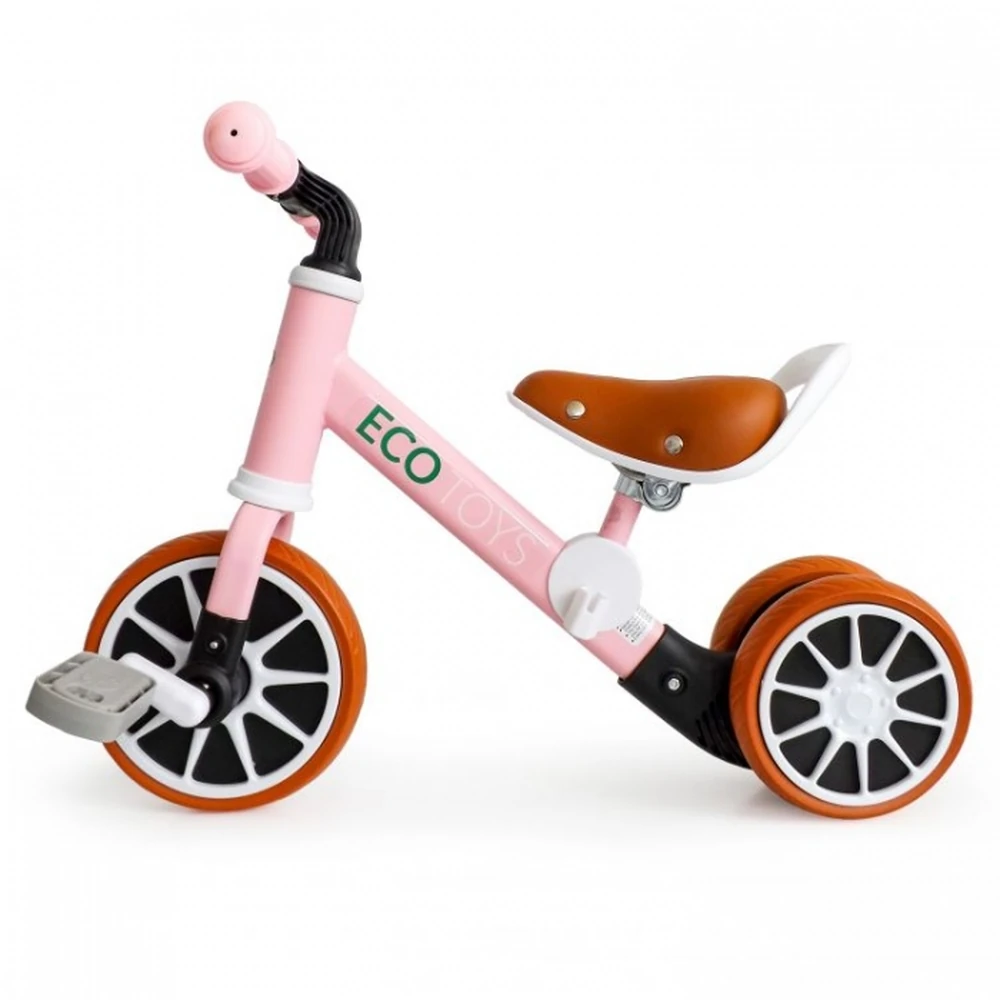 Bicicleta cu pedale detasabile Ecotoys - Roz [4]