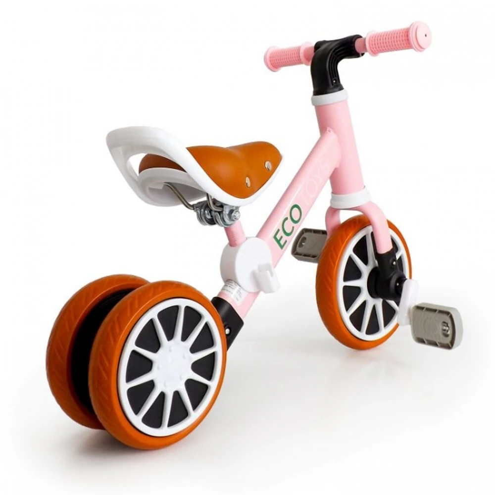 Bicicleta cu pedale detasabile Ecotoys - Roz [7]