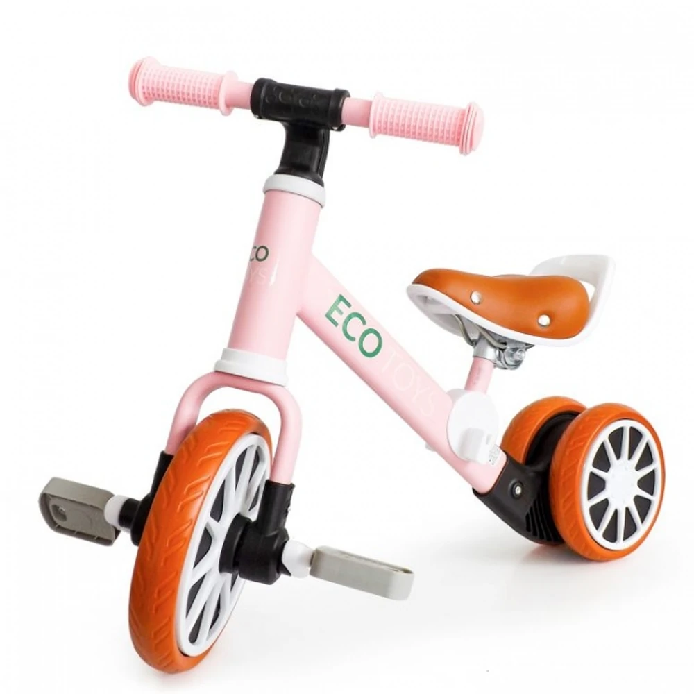 Bicicleta cu pedale detasabile Ecotoys - Roz [1]