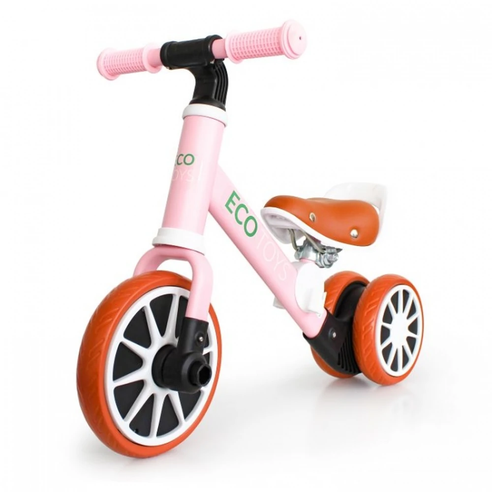 Bicicleta cu pedale detasabile Ecotoys - Roz [2]