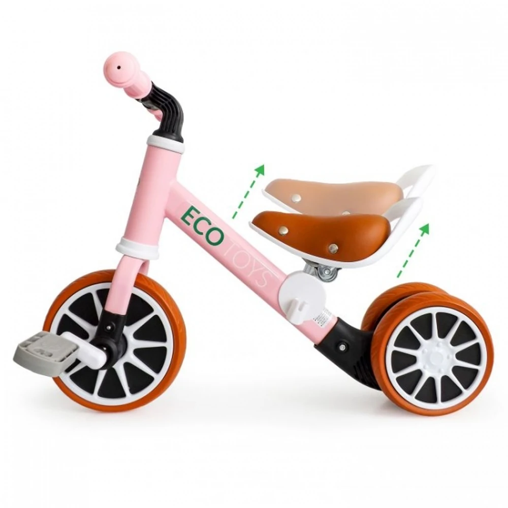 Bicicleta cu pedale detasabile Ecotoys - Roz [8]
