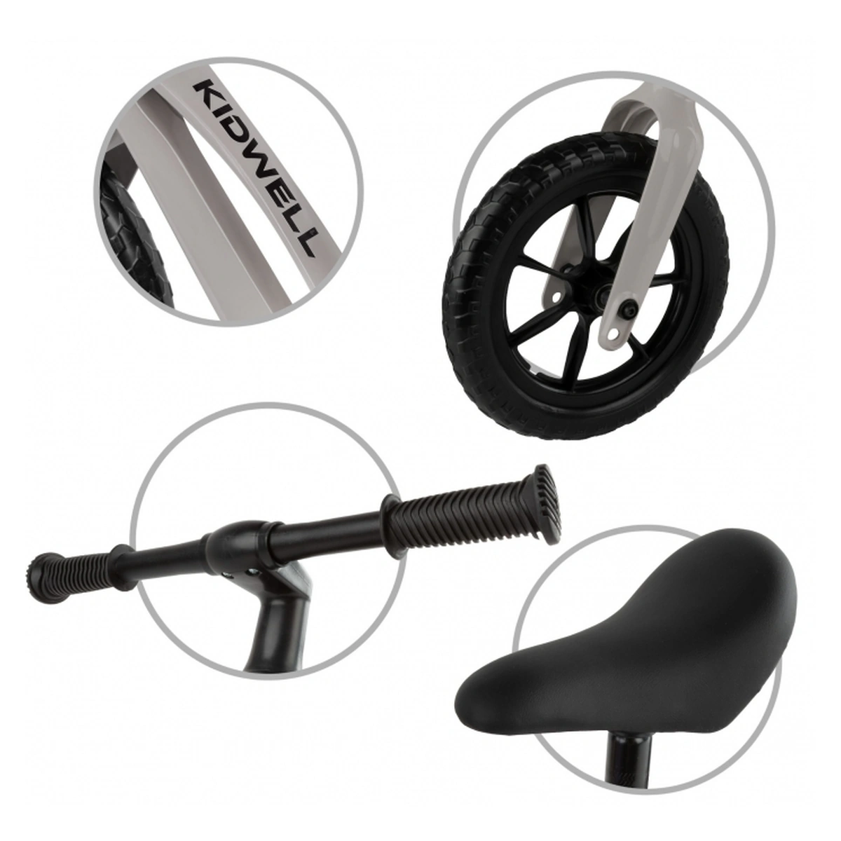 Bicicleta fara pedale, Kidwell VITO - Gri [4]