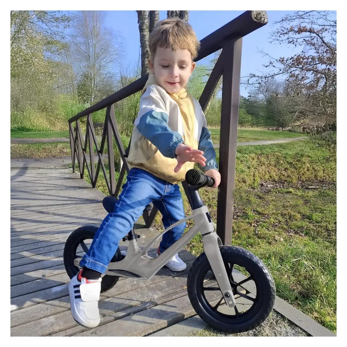 Bicicleta fara pedale, Kidwell VITO - Gri [9]