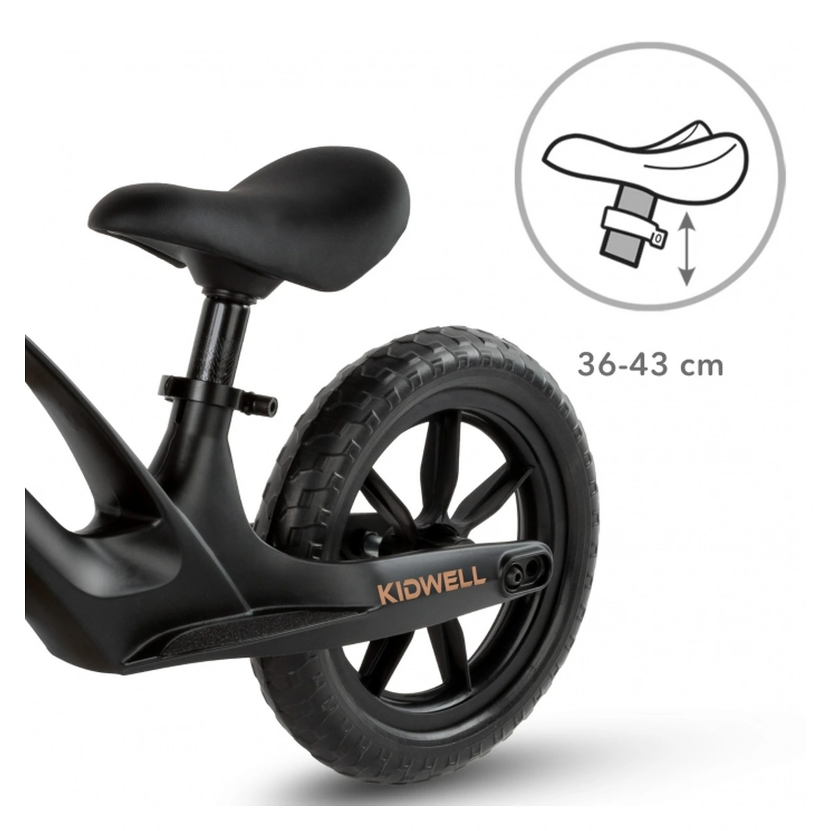 Bicicleta fara pedale, Kidwell VITO - Negru [5]