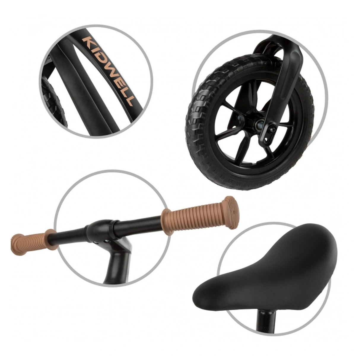 Bicicleta fara pedale, Kidwell VITO - Negru [4]