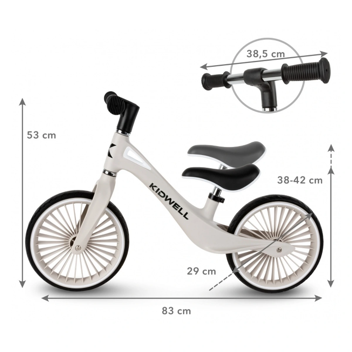 Bicicleta fara pedale, Kidwell NIX - Gri [9]