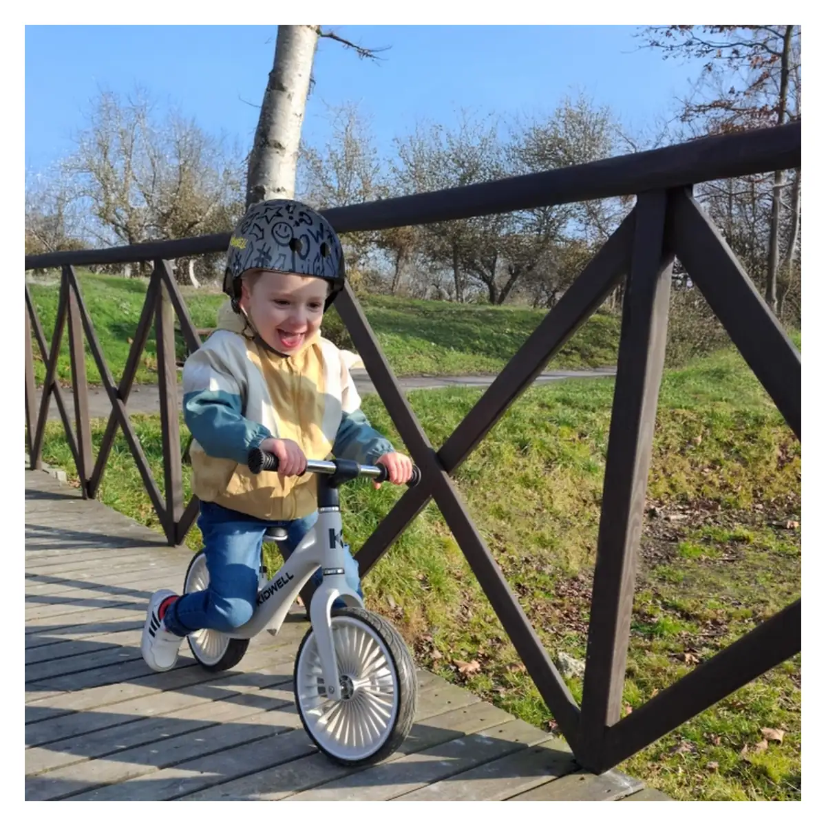 Bicicleta fara pedale, Kidwell NIX - Gri [7]