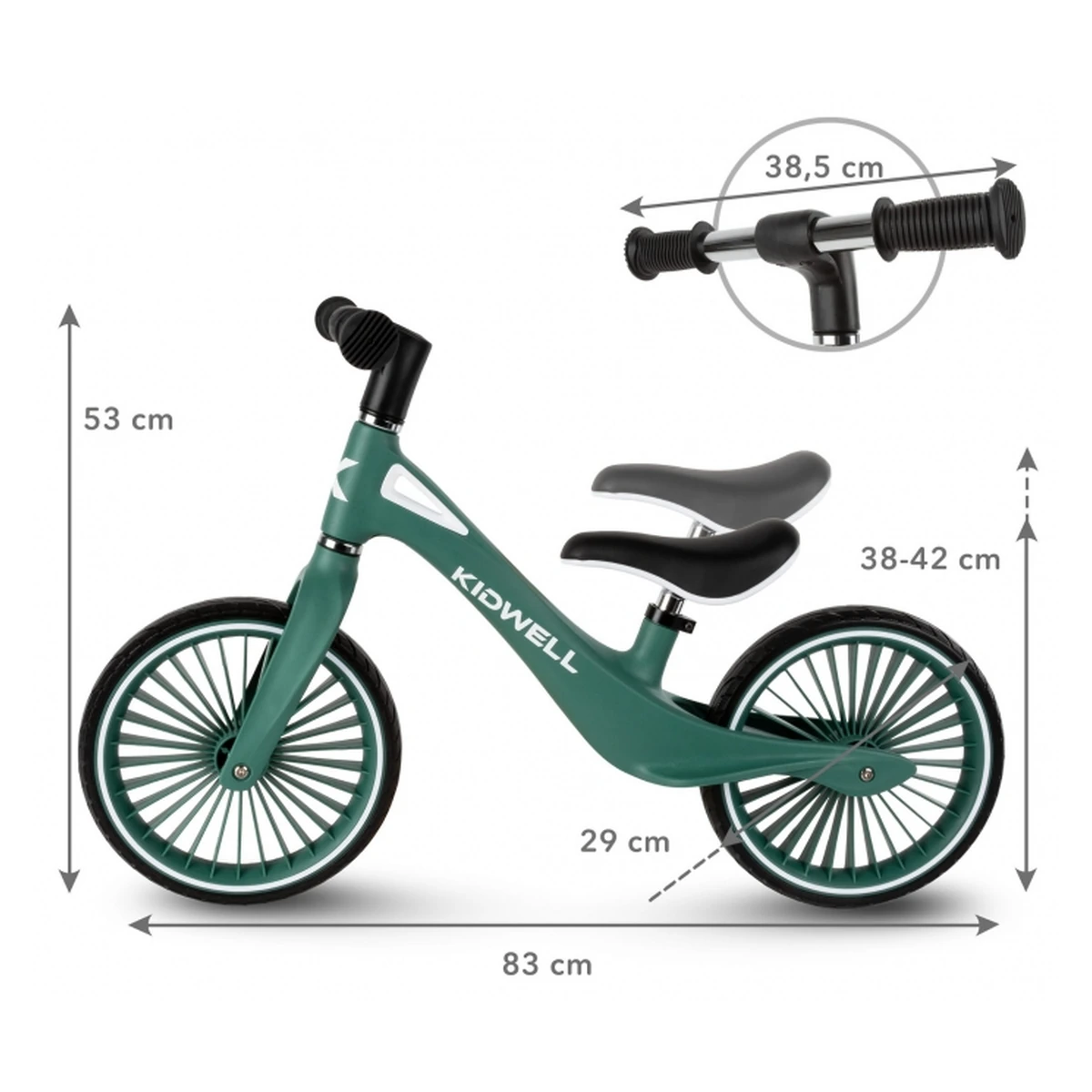 Bicicleta fara pedale Kidwell NIX Verde [9]