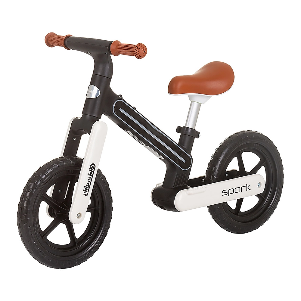 Bicicleta fara pedale Chipolino Spark, Black white [1]