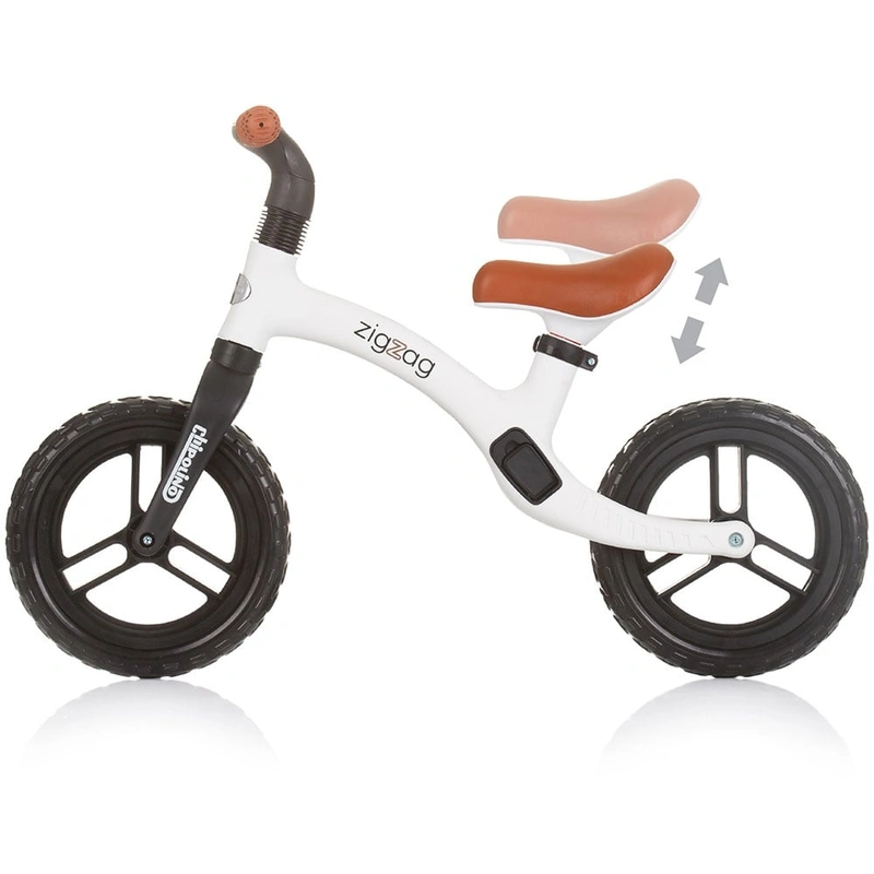 Bicicleta fara pedale Chipolino Zig Zag black white [3]