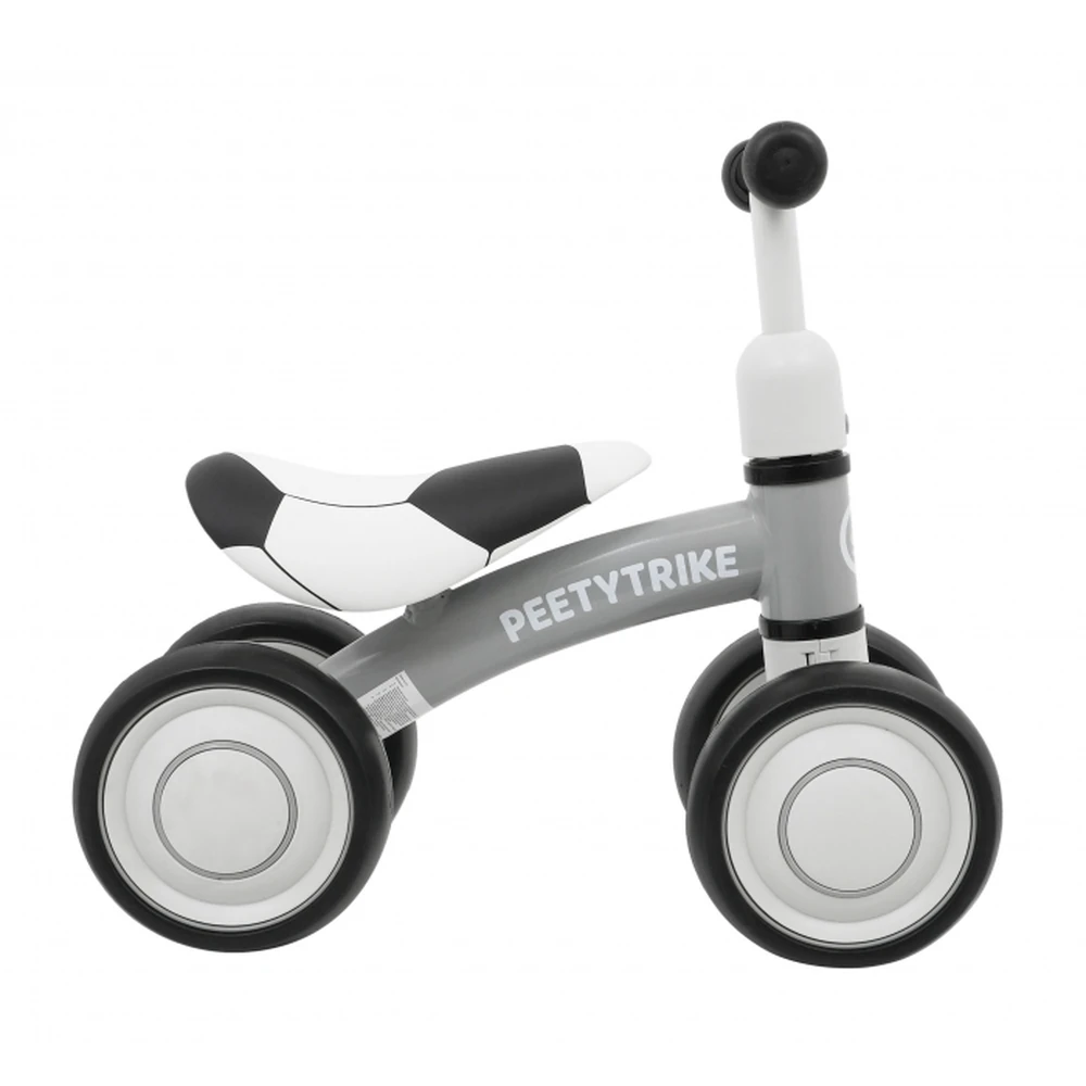 Bicicleta fara pedale cu 4 roti din plastic SporTrike - Alb [1]