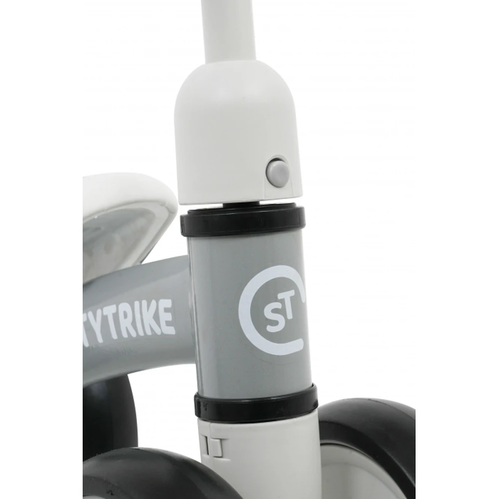 Bicicleta fara pedale cu 4 roti din plastic SporTrike - Alb [6]
