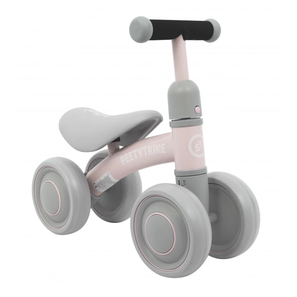 Bicicleta fara pedale cu 4 roti din plastic SporTrike - Roz [2]