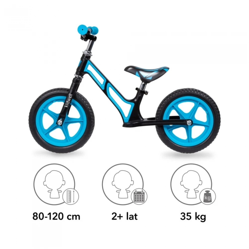 Bicicleta fara pedale cu cadru din magneziu Kidwell Black Blue [4]
