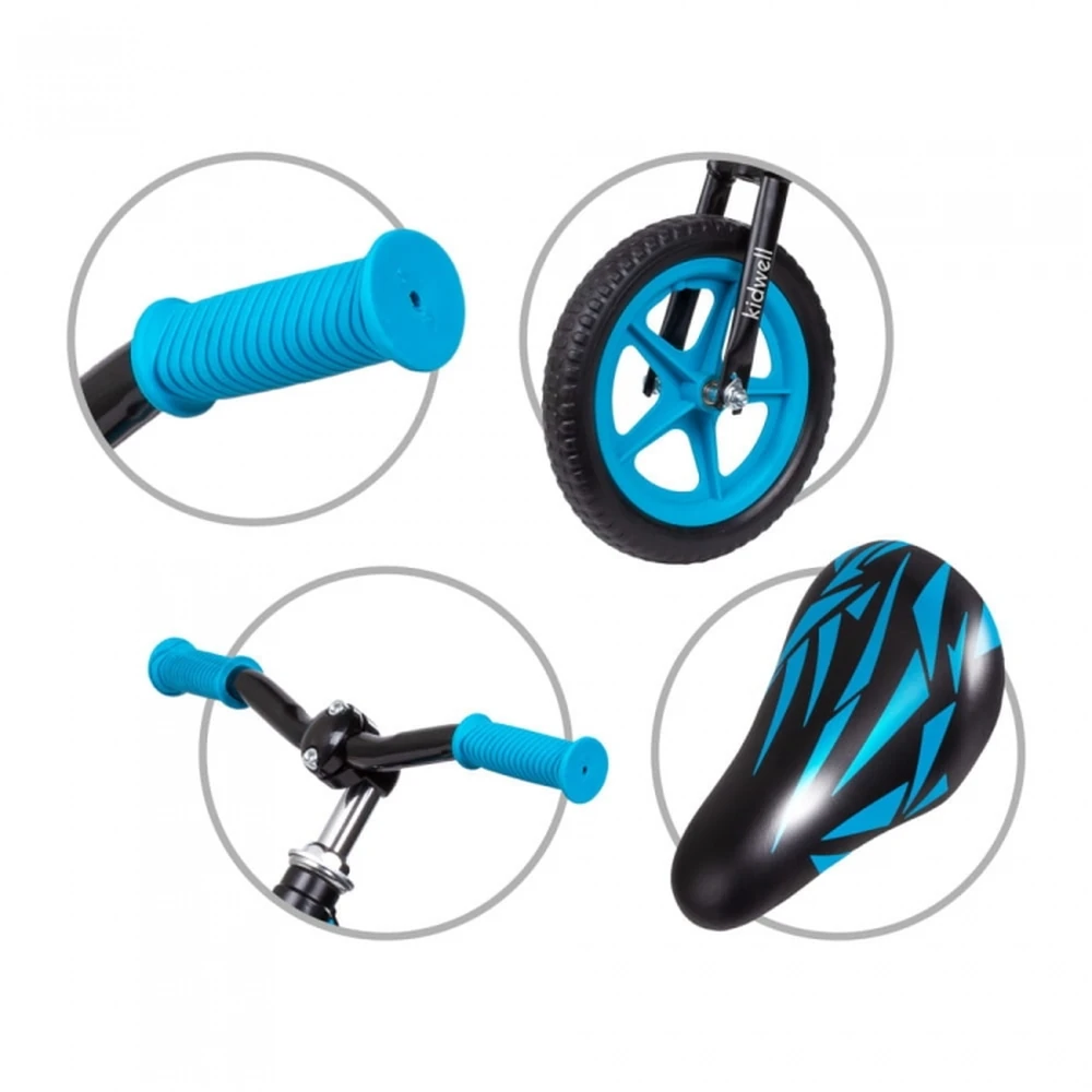 Bicicleta fara pedale cu cadru din magneziu Kidwell Black Blue [5]