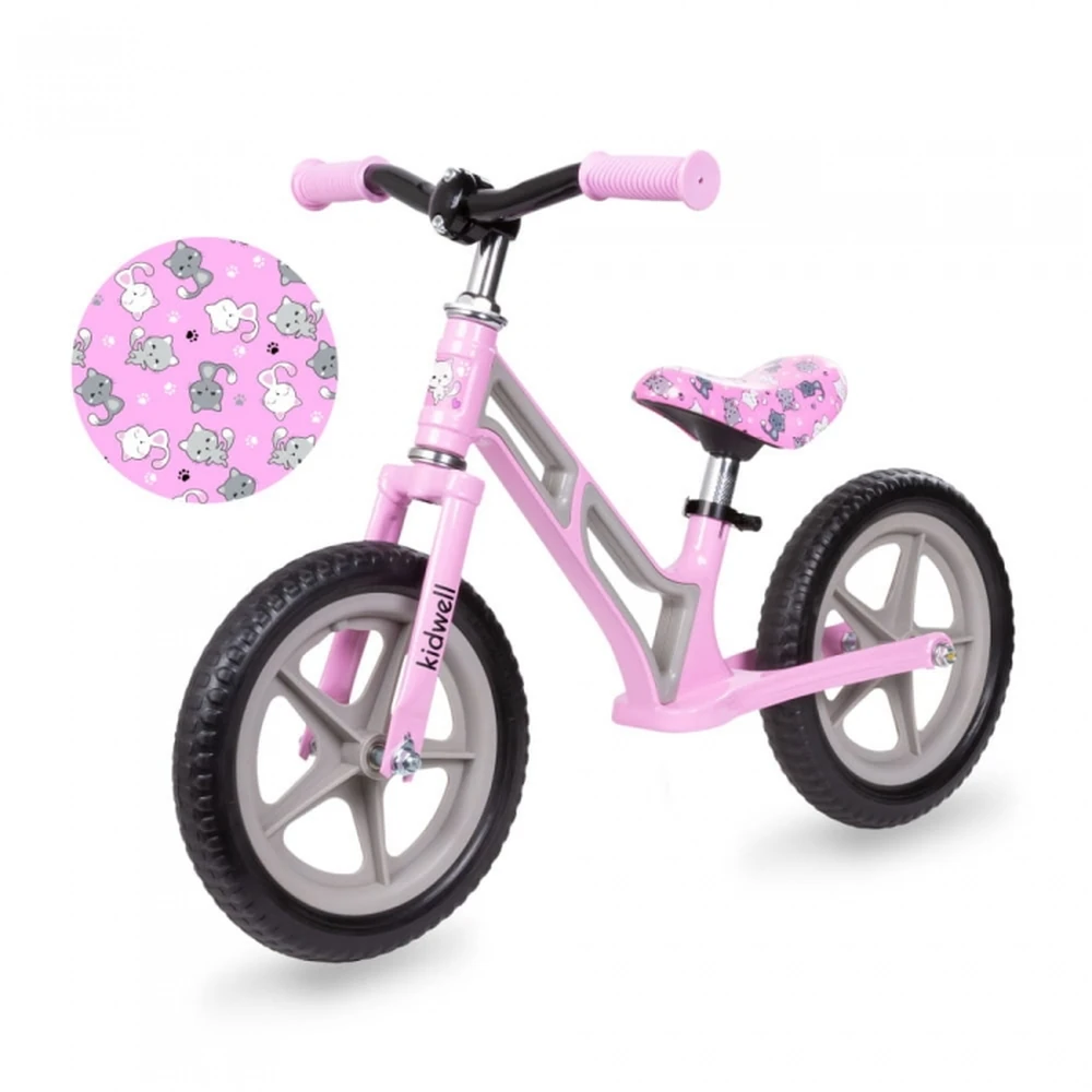 Bicicleta fara pedale cu cadru din magneziu Kidwell COMET - Pink Gray [1]