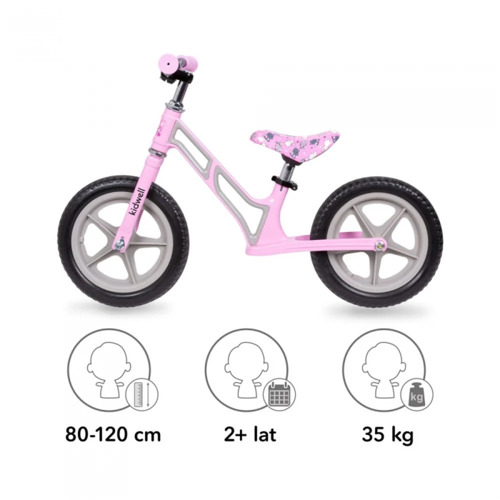 Bicicleta fara pedale cu cadru din magneziu Kidwell COMET - Pink Gray [4]