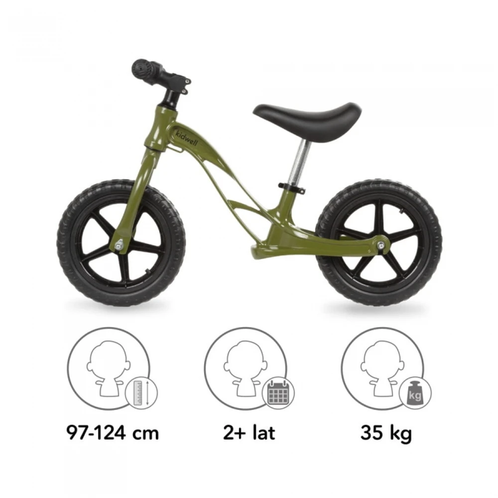 Bicicleta fara pedale cu cadru din magneziu Kidwell Rocky Khaki [4]